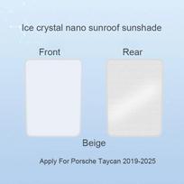 For Porsche Taycan 2019-2025 Car Ice Crystal Sunroof Sunshade Skylight Roof Heat Insulation Shading Interior Auto Accessory