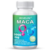 Bcuelov Maca šaknis, 5000 mg, greitai tirpstančios kapsulės, 120 kapsulių 120 Capsules blue