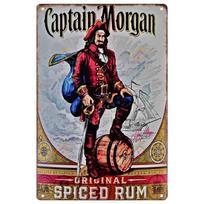 Rum Brand Vintage Metal Sign Pin Up Captain Morgan Poster Decor for Bar Pub Club Man Cave Wall Decoration xcm 20x30cm（7.8x11.8inch）