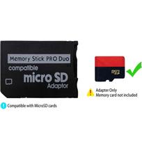 Memory Stick Adapter, Micro SD to Memory Stick PRO Duo 64GB For Sony PSP 1000 2000 3000 PSP1000 gray