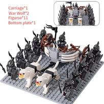 Viduramžių lotr Figūrėlės Orkų Kariai Plėšikas Vargr Vilkas Dramblys Raitelis Konstruktorius Kaladėlės Žaislai vaikams dovanoms