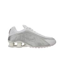Nike Shox R4 Balti Metaliniai Moteriški Sportbačiai Metaliniai Sidabriniai Maksimaliai Oranžiniai AR3565-101 36.5 white