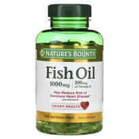 Nature's Bounty, Žuvų taukai, 1 000 mg, 145 greito atpalaidavimo minkštos kapsulės