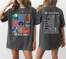 The Eras Maas Tour LICENSED Sarah J Maas Merch Acotar Book T Shirt Swag Velaris Sarah J Maas Throne of Glass Acotar T Shirt 4XL gray