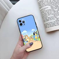 MH23 Bluey telefono dėklas, skirtas Samsung S20 S21 S22 S23 S24 FE Ultra Plus Lite S21S A55 A07 A17 F06 F16 M06 M16 M56 A36 A37 A57 Samsung M56 5G buivolo oda