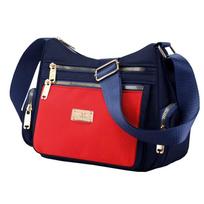 Unisex Nylon Crossbody Messenger Bag for Daily Commute Casual Single-shoulder Slanted Strap Bag red