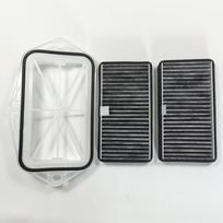 Išorinis salono filtras Vw Caddy Eos Golf MK5 MK6 Passat B5 B6 B7 Passat CC Scirocco MK3 Touran 1 Case and 2 Filters