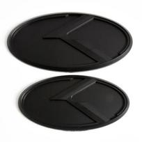 2 vnt. KIA K5 Automobilio bagažinės emblema 3D lipdukas K logotipas Priekinės grotelės Galinis ženklelis 2011-2013 Optima Forte 2009-2014 juoda