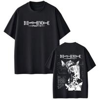 Anime Death Note Misa T Shirts Men Women Clothing High Quality Cotton Tee Shirt Fashion Vintage Short Sleeve Summer Streetwear S black