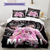 Lionel Messi Pattern Bedding,Quilt Set Quilt Cover Pillowcase Home Birthday Gift(1 * duvet cover + 2 * pillowcase, without core) 200x200cm