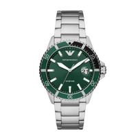 DIVER AR11338 Genuine Product [Emporio Armani] Men's Watch, Silver, black