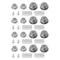 4 Sets of Silver Dumper Shoe Rack Bracket Fixing Screw Accessories silver sidabras
