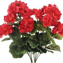 Dirbtinis Pelargonijos Raudonos Rožinės Gėlės Augalas Dirbtinė Gėlė Šilkinė Netikra Hortenzija Begonijos Gėlė Namų Biuro Vestuvių Dekoracija raudona