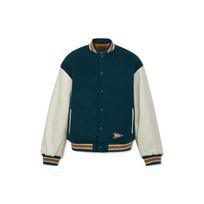 Levis SS23 Vienos sagos raidės logotipas Siuvinėta polo beisbolo striukė Vyriškos striukės Mėlyna Balta A4452-0000 XL white