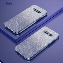 Prabangus gradiento blizgus padengtas dėklas, skirtas Samsung Galaxy S10 Plus moterims, atsparus smūgiams, minkštas silikoninis apsauginis galinis dangtelis S10plus S 10 S20 Plus mėlyna