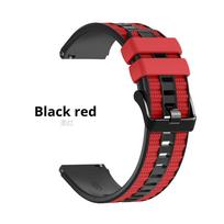 1:1 Originalus silikoninis dirželis Huawei Watch Ultimate 2 apyrankei GT6 GT5 GT4 GT3 Pro 46mm dviejų tonų apyrankė 22mm laikrodžio dirželiai Universal 22mm Width raudona