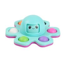 Fidget spinner aštuonkojo formos besisukantis streso mažinimo giroskopas nešiojamas dekompresinis suktukas koncentracijos pagalba mėlyna