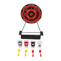 Mini Drinking Dart Shot Set Magnetic Drinking Game Dart Wineware with Glass Cups Large Dart black