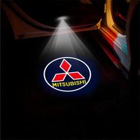 Automobilio durų logotipo pasitikimo lemputė Lazerinis projektorius Šviesa Mitsubishi Asx Lancer Outlander l200 Xpander Galant Eclipse LED HD Belaidis blue