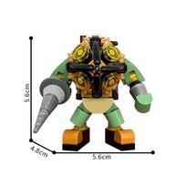 MOC BioShock Roboto Modelio Statybinės Detalės Šaudymo Žaidimas Didysis Tėvas Robotas Mecha Figūrėlė Plytų Žaislas Suaugusiųjų Dovana PDF Instructions black