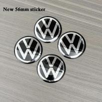 VW 4vnt. 3D 56mm/60mm/65mm automobilio ratlankio gaubtų lipdukų ženklelių priedai VW Volkswagen R GTI Golf aliuminis metalas VW gray