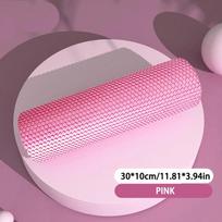 Durable And Safe Yoga Roller Round Eva Foam Cylinder Hexagonal Roller For Pilates Exercise Enhanced Home Workouts Diameter 9.5Cm Length 29.7Cm pink