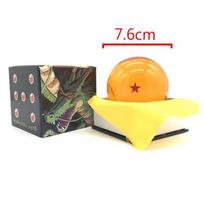 Dragon Ball Z Anime figūrėlė Kristalinė kamuolio žaislas 7,6 cm 1-7 žvaigždučių stiliaus Darbalaukio dekoracija Kolekcionuojama dovana Modelis puikiai tinka kasdieniam naudojimui with box orange