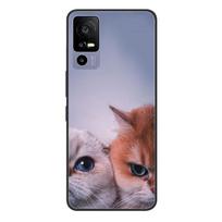 For TCL 40R 5G T771A Case Painted Soft Black Silicone Bumper Phone Cover for TCL 40 R 5G 6.6  Case  TCL40R 40R Etui Coque Fundas TCL 40R 5G black