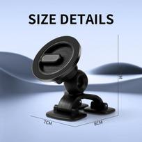 Car Magnetic Cell Phone Holder Suitable For Arc Three Paws Stick-On Universal Cell Phone Holder 360°Rotation Gps Dashboard black