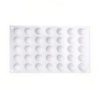 Mini Round Ball Shape Mold Food-Grade Silicone Baking Tray for Mini white