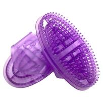 Massage Brush Handheld Massagers PVC Portable Body Scraping Massage Brush for Men Women Children Pets purple
