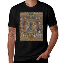 The Medicine Buddha T-Shirt Plus Size Loose Fit T-Shirt XXXXL brown