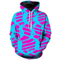Colorful Tie-dye Graphic Hoodie Men Pop 3D Printed Sweatshirts Male Casual Overcoat Y2K Plus Size Casual Men Sportwear Harajuku 3XL blue