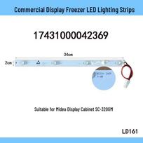 LED Light for Midea Vertical Fridge Display Cabinet, Model 1743100042369/SC-320GM, 220V white