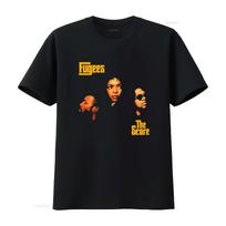 Fugees The Score Marškinėliai su Grupe Lauryn Hill Wyclef Jean Pras Michel Dizainas Hip Hop Muzikos Gerbėjas vintage Skalbti Laisvalaikio mada L black