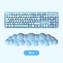 Cloud Comfort Ergonomic Mouse Pad with Wrist Rest Anti-Slip Desktop Keyboard Mat for Office Gaming PC Use A5