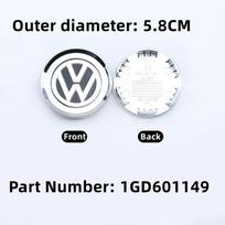 56/58/60/65/66/70/76MM 4pcs Car Emblem Wheel Center Caps Hub Cover Accessories for VOLKSWAGEN GTI Jetta Tiguan JYTU6 Golf POLO Passat