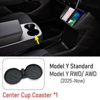 Center Console Organizer for Tesla Model Y Standard RWD 2026 Accessories Trunk Side Storage Box Cup Holder Brake Gas Pedal Cover