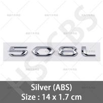 3D ABS 408 4008 508 5008 508L raidės emblema GT galinė BVGD5 bagažinės emblema logotipas Peugeot 408 508 4008 5008 508L automobilių stiliaus priedai R7T white