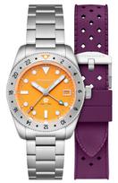 Croft 39 GMT Automatic 15 ATM Water Sapphire Yellow [SPINNAKER] Watch, Self-winding, Resistant, Crystal, Dial, SP-5157-22, Men's orange
