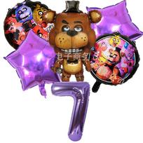 FNAF Balionų Rinkinys Penki Naktys Pas Fredį Gimtadienio Šventės Dekoracija Teminės Šventės Dekoracijos Animacinių Filmų Anime Dekoracija Balioniniai Dovanos