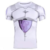 2026 Summer Vegeta Battle Damaged Armor Saiyan Armor | Body Building Short Sleeve T-Shirt Fitness Workout Dragon Ball Super Y2k 5xl white