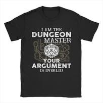 Dungeons and Dragons Dungeon Master marškinėliai vyrams  Juokingi grynos medvilnės marškinėliai su apvalia apykakle ir trumpomis rankovėmis  Dideli dydžiai 3XL gray