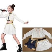 K-Pop Demonas Medžiotojai Zoey Rumi Mira Kostiumų Rinkinys Huntrix Auksinis Cosplay Mergaitėms 3D Spausdinimo Sceniniai Drabužiai Uniforma Vaidmenų Žaidimo Apranga 140cm white