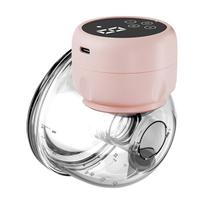 USB Wearable Breast Pump Breast Milk Milking Baby Supplies Breast Pump Electric Automatic Breast Pump rožinė