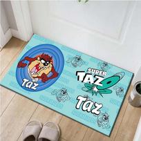 1 vnt. biuro kilimėlis kėdei Super Taz: Looney Tunes Mišinys Puikiai tinka biuro kėdėms, svetainėms ar miegamiesiems dekoruoti, Poliesterio kilimas 60cm by 90cm blue