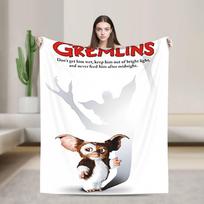 Gizmo Mogwai Monstras Gremlins Antklodės Minkšta Juokinga Pliušinė Mesti Antklodė Namų Dekoras Kelionės Biuro Flanelinis Patalynės Užvalkalas 75x90cm