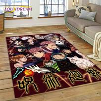 3D Jujutsu Kaisen Anime Animacinis Itadori Yuji Kilimas Kilimas Miegamojo Svetainės Namų Sofos Dekoras, Žaidimų Didelis Dekoras Grindų Kilimėlis 40x60cm( 15x23in ) gray
