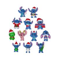 12Pcs/Set Cartoon Anime Lilo & Stitch Angel Action Figure Model Desktop Ornament Collection Birthday Cake Decoration Kids Toys blue