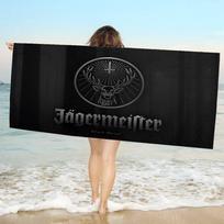 J-Jagermeisteres Logotipo Mikropluošto Antklodė Greitai Džiūstantys Paplūdimio Rankšluosčiai Dydelės Spaudos Super Sugeriantis Baseino Rankšluosčio Antklodė W89*H183(CM)